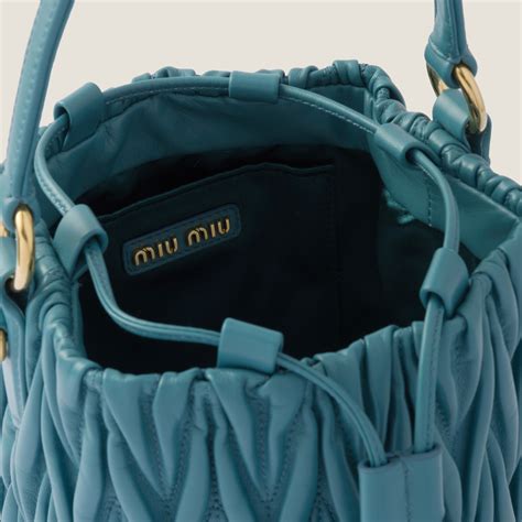 miu miu matelasse bucket bag review|Marina Blue Matelassé Nappa Leather Bucket Bag.